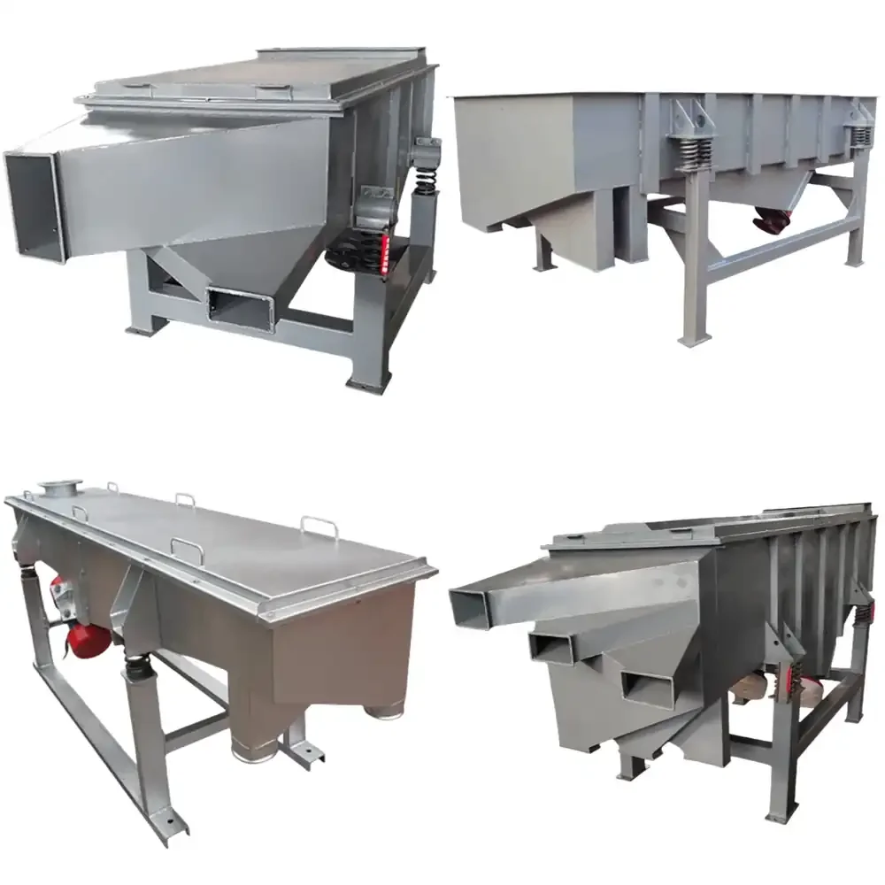 Vibrating Sieve Screen Machine for Drying Quartz Sand Petroleum Coke Wood Powder Grain Particle