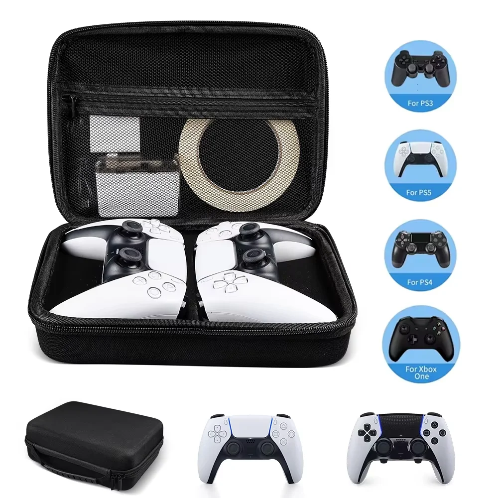 Storage Bag For PS5 Controller Portable Hard Carrying Case For PS4/PS3/Switch Pro Gamepad For Xbox One/S/X Series Accessories