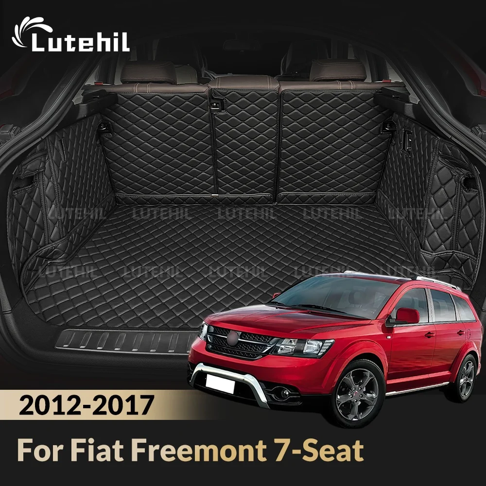 Cargo Liner For Fiat Freemont 7-Seat 2012-2017 Car Trunk Mats Carpet With Backrest Protectors Cargo Mats Accessories Waterproof