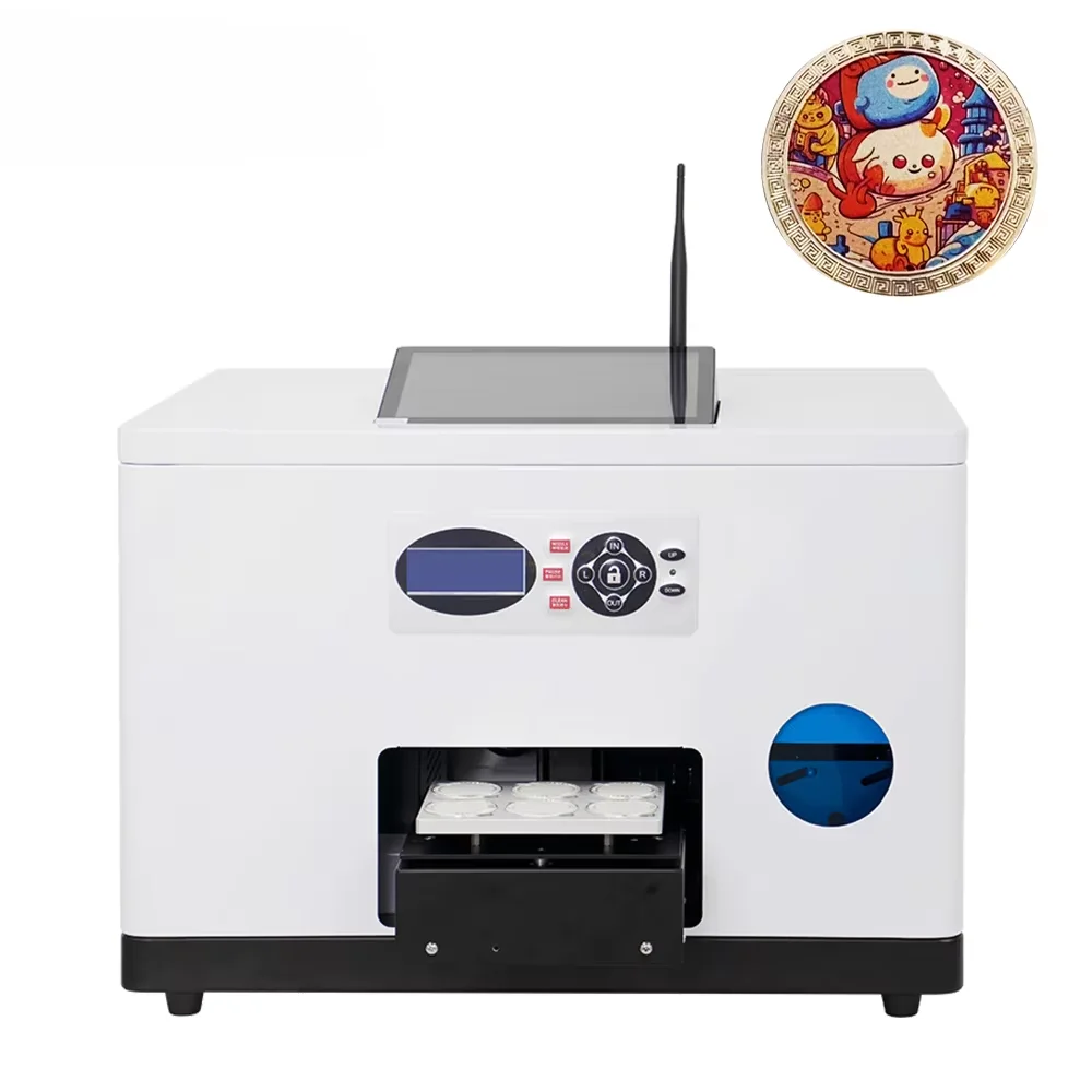 For Newest Technology RF-CO1 Gold Coins Printer Wifi Online Custom Gold Coins Printing Machine For Small Business