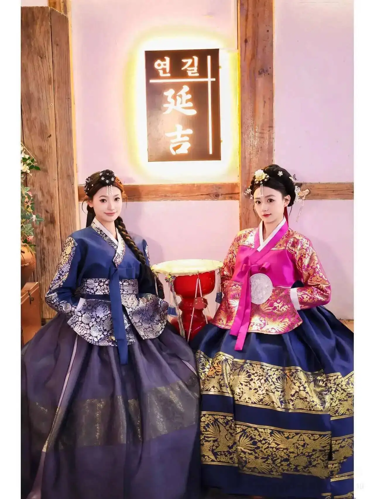 

Ханбок, новое элитное корейское традиционное дворцовое платье Янцзи Янвия, благородная принцесса, туристическая фотография, супер бессмертная одежда