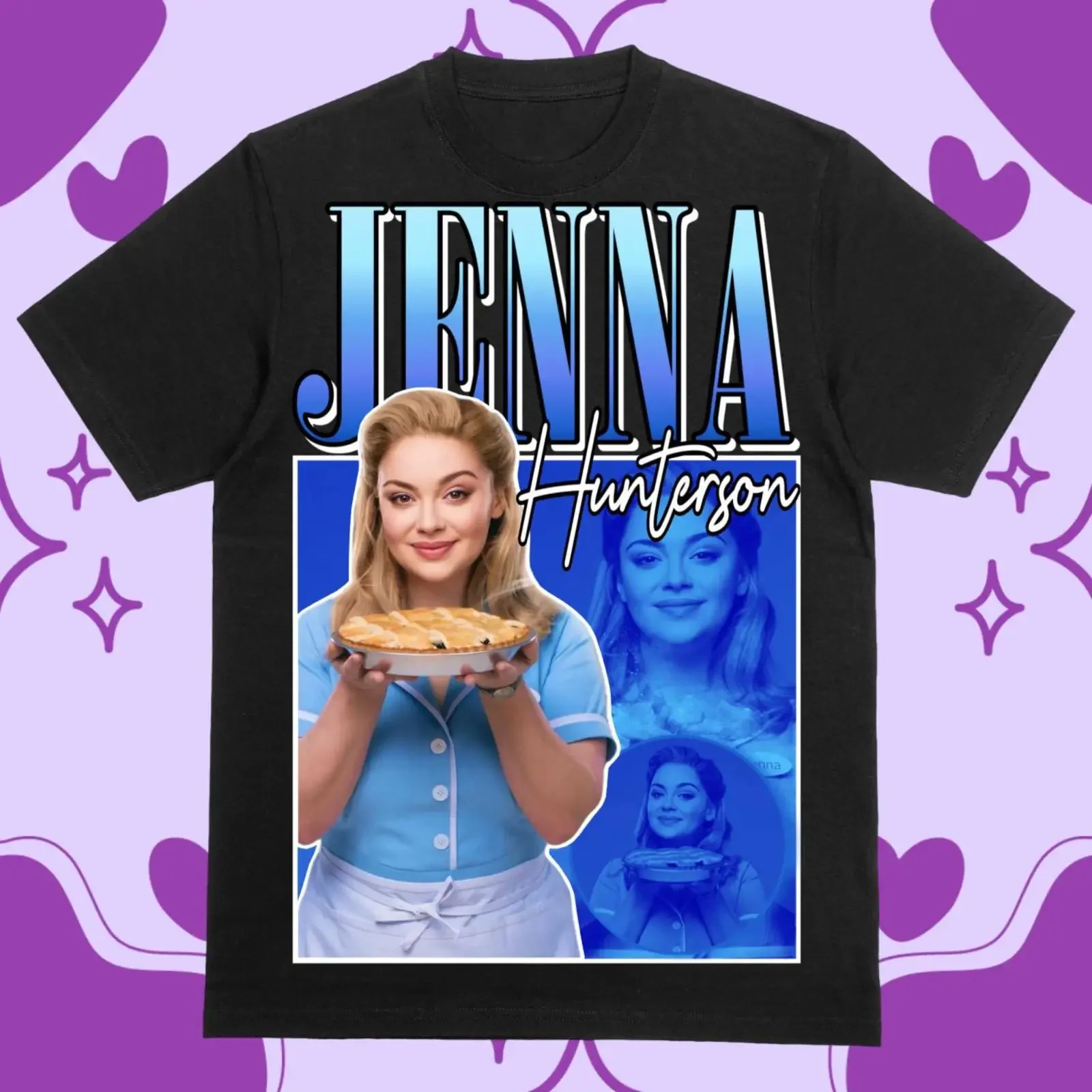 Jenna Hunterson, Carrie Hope Fletcher de la tournée Waitress, Design 2 vintage, légèrement délavé, légèrement doux, élégant, extensible, homme