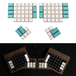 76-key XDA PBT Blank Ergodox Key Caps, Unique No Engraving Mechanical Keyboard