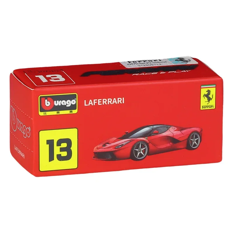 Bburago 1:64 série Ferrari italienne voiture de sport trois pouces petite voiture simulation alliage modèle voiture édition de luxe boîte en papier emballage
