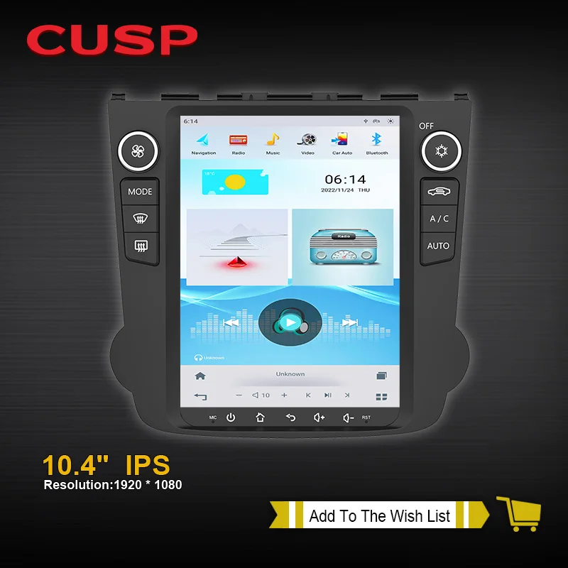 

CUSP Hot Car Navigation for HONDA CRV 2006-2011Android 11 Car Multimedia Player 10.4 inch