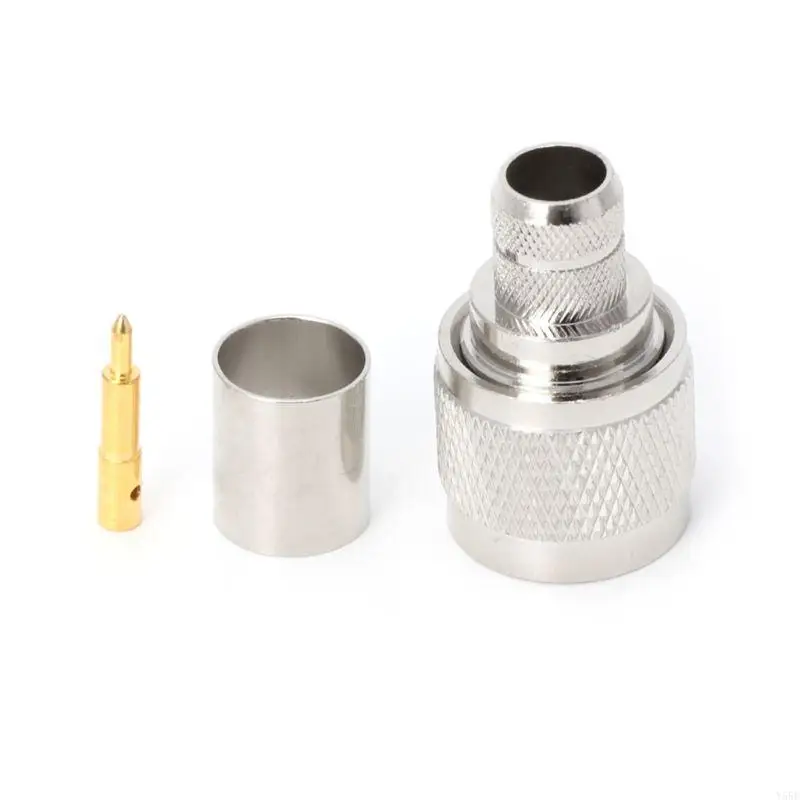 Y55E 1 Set Tipo Crimp Plug Connettore RF Adattatore convertitore coassiale per LMR400 RG8