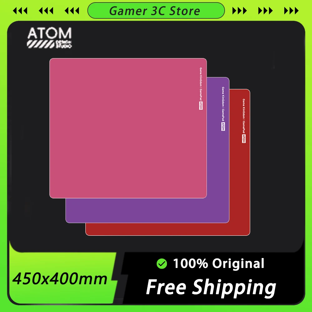 

ATOM Mousepads Resin 300x350mm Non-Slip E-sports Mousepad Waterproof Dirt Tolerance Fine Medium Sand FPS Gamer Accessories Gifts