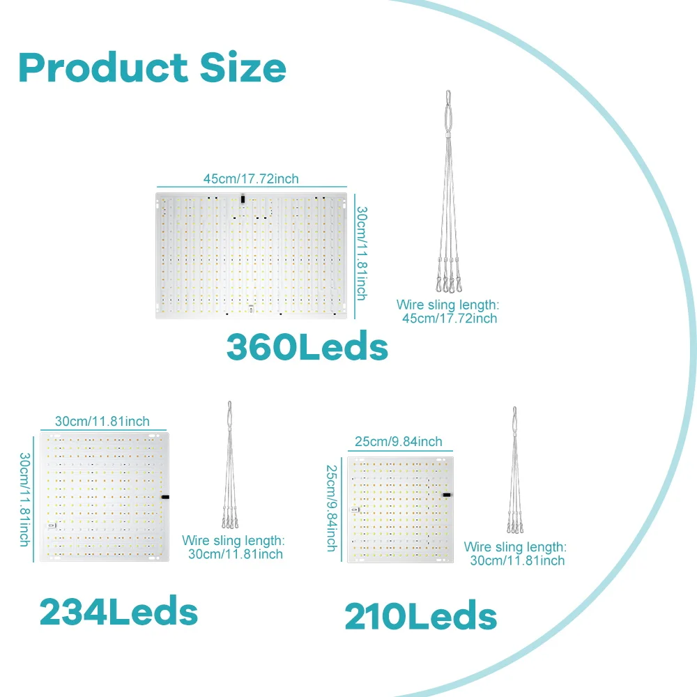 200W LED Full Spectrum Plant Gorw Light 100-240V Growth Box UV IR Quantum Board Veg/Bloom 2Modes Greenhouse Tent Seeds Fill Lamp