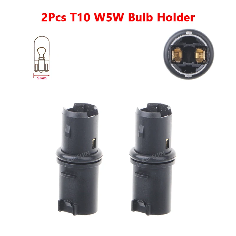 

For BMW Mini Cooper 3/5 Series Side Turn Signal Light Socket T10 Bulb Holder Car Lamp Replacement Parts 2PC
