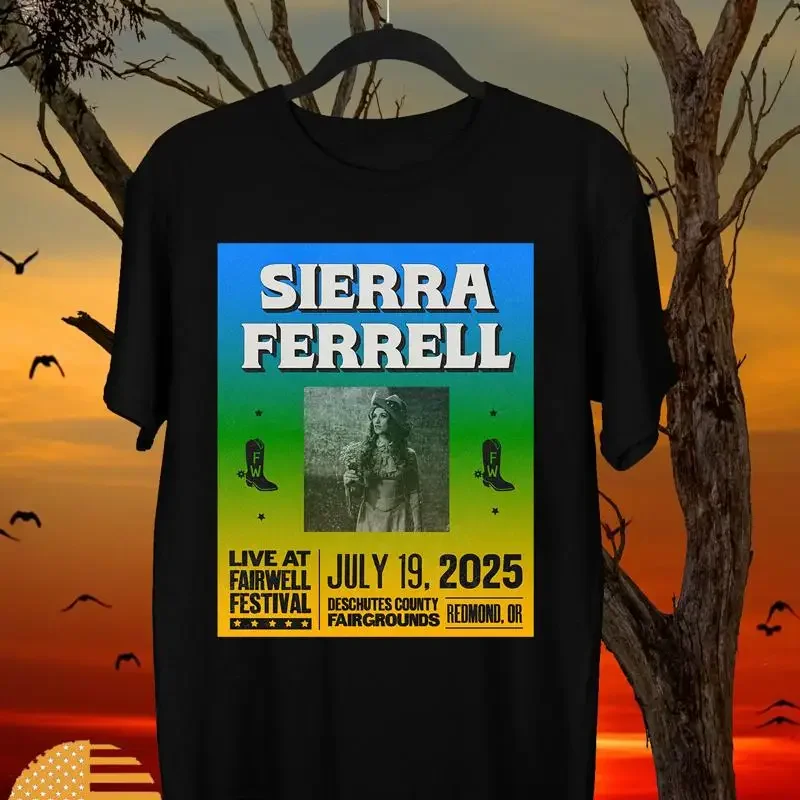 SIERRA FERRELL Live At Farewell Festival cotton T Shirt S 5XL