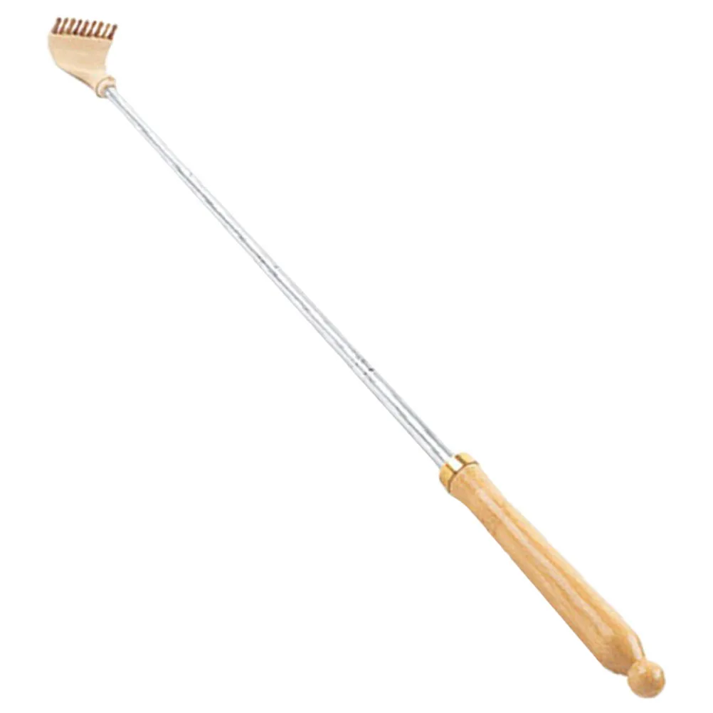 Telescoping Wooden Back Scratcher Adjustable Long Handle Portable Body Massager For Itching Relief Practical Scratch Tool For