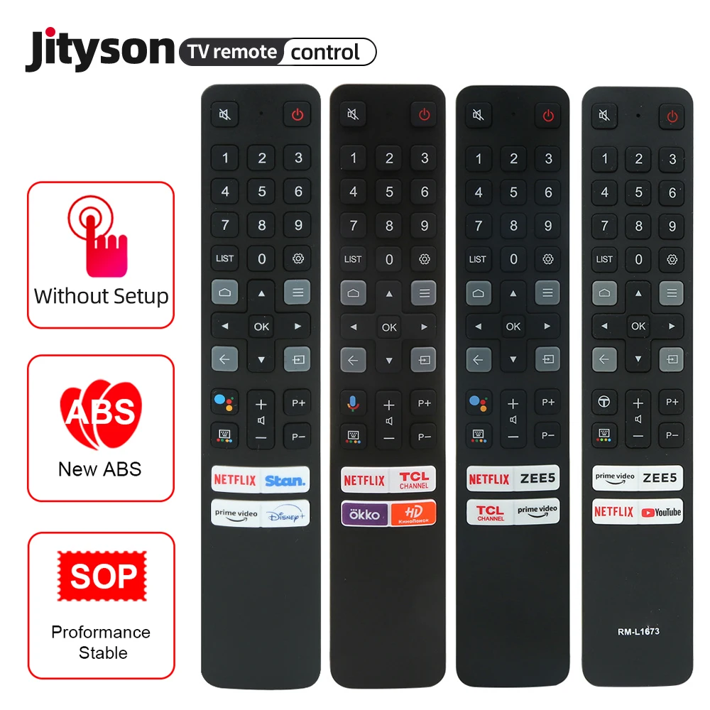Universal TCL Remote Control RC901V FMR1 FMR8 Smart Voice TV RC901V FAR1 Bluetooth RF Netflix Network Button For Android 4K LED