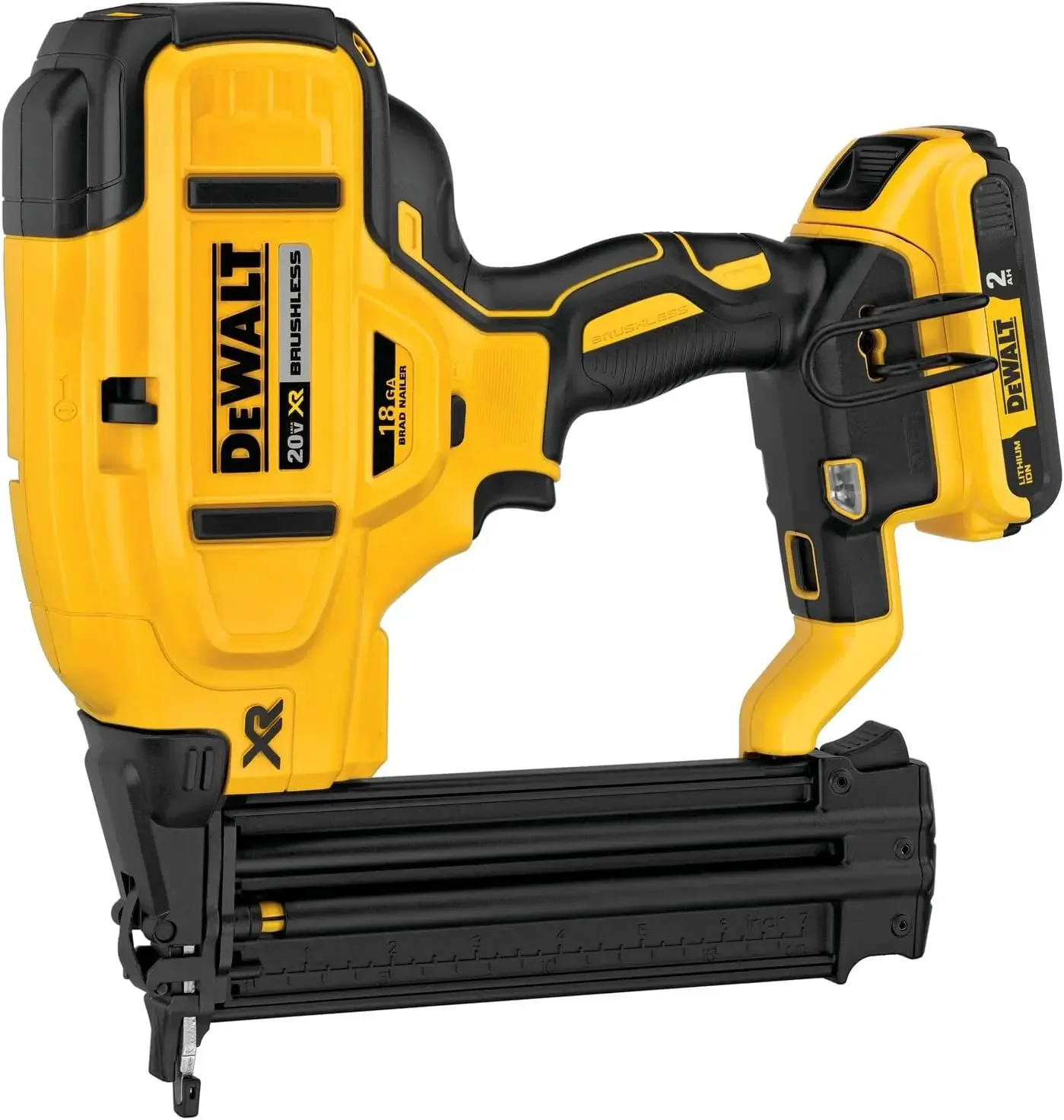 DEWALT 무선 브래드 타정기 키트, 20V MAX, 18GA (DCN680D1)