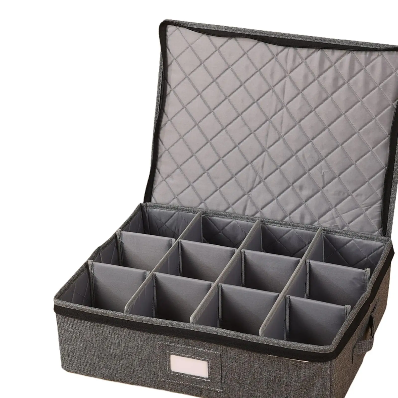 Caja de Almacenamiento para Tazas, Cajas de Mudanza Resistentes de Tela Oxford, Contenedor de Almacenamiento Multifuncional de Gran Capacidad para Tazas de Té y Copas
