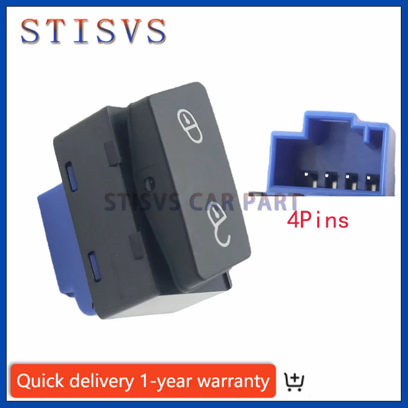 1T0962125B New Central Door Control Locking Lock Unlock Switch Button for Volkswagen VW Caddy/Touran 2003 2004 2005 2006-2015