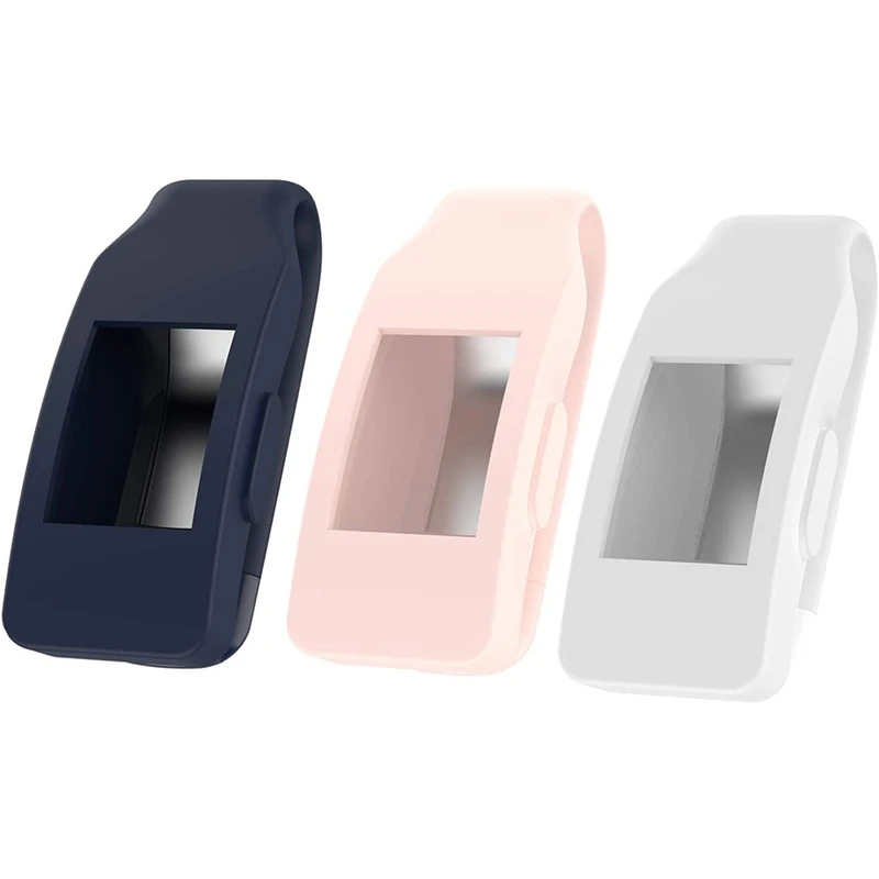 3 Pack Clips Suit For Fitbit Inspire/Inspire HR Clips With Steel Sheet, Silicone Accessory Clip