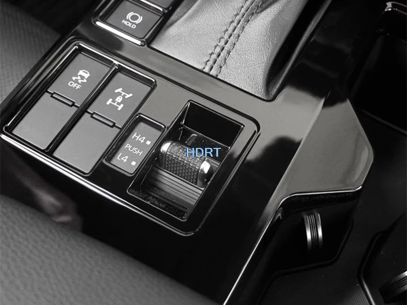 Car Styling Gear Shift Window Control Panel Air Vent Outlet Cover Black Interior For Toyota Land Cruiser 250 Prado LC250 2024 +