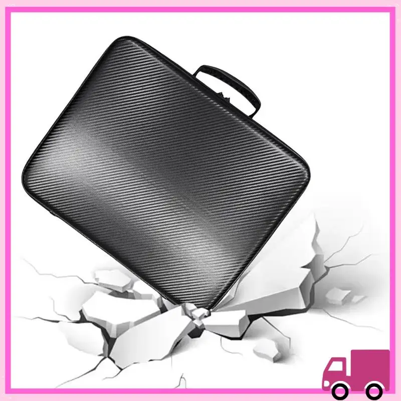

Compact For Starlink MINI Storage Bag Carbon Fiber PU Fabric Storage Bag Large Capacity Anti Drop Waterproof Handheld Bag