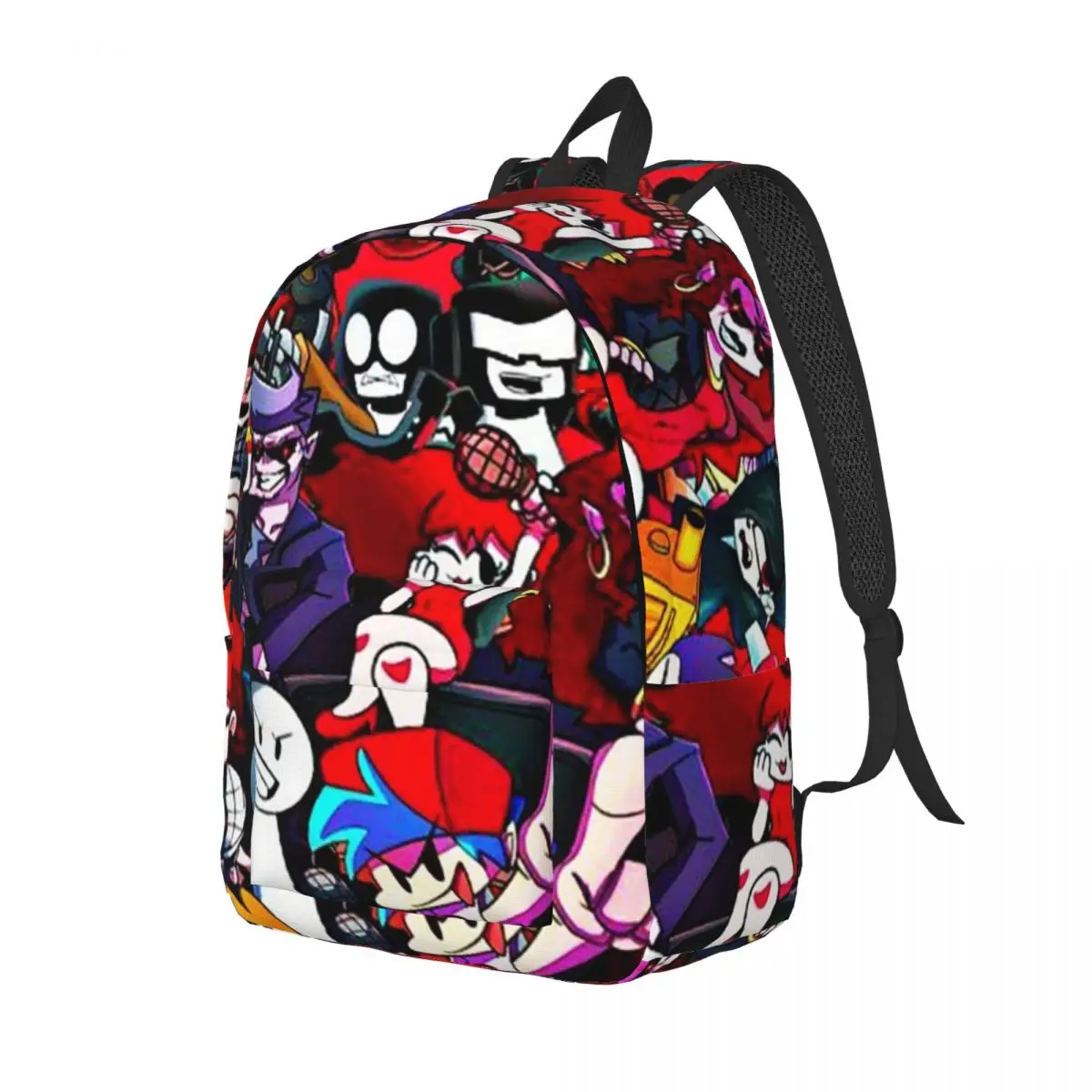 Friday Night Funkin Characters Fnf Game Student Backpack School Bag Hiking Travel Daypack for Boys Girls Bookbag Shoulder Bags
