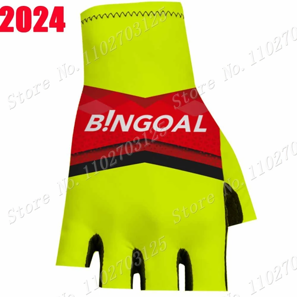 Bingoal WB Cycling Gloves 2024 Team Belgium Men Gel Half Finger Bike Glove Road Bicycle Jerseys MTB Guante Ciclismo Maillot