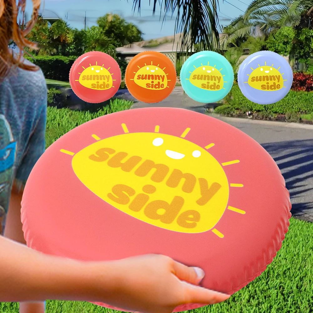 PVC aufblasbare weiche Frisbee Outdoor-Sport aufblasbare Frisbee Spielzeug kreative interaktive Eltern-Kind-Unterhaltung