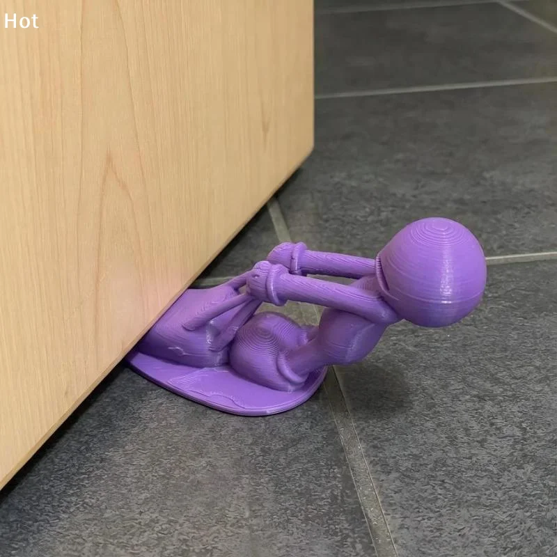 1Pcs Cute Decorative Door Stopper, Flexible And Movable Door Stopper, Anti Slip Base To Protect Walls,Home Decoration