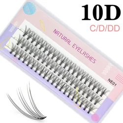Big Capacity 60 Bundles Basic 10D Eyelash Extensions Mink Eyelashes Individual Lashes Natural Style Silk Makeup For Woman Cilias