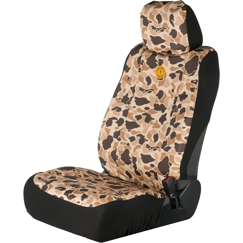 

Universal Low Back Bench Seat Covers, Water Dirt Resistant for Car Truck SUV, Tan Camo Single