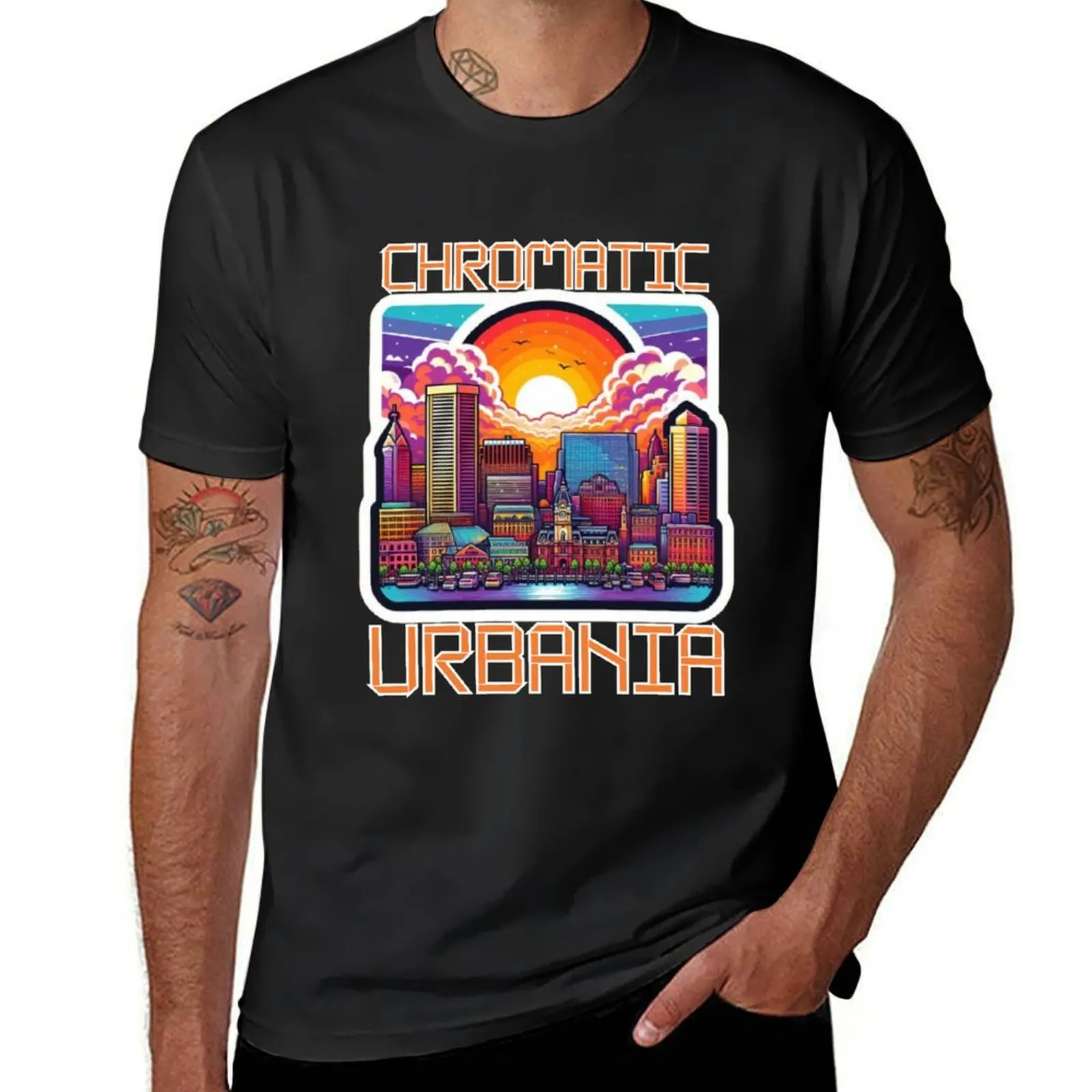 Chromatic Urbania T-Shirt korean fashion funnys men clothing