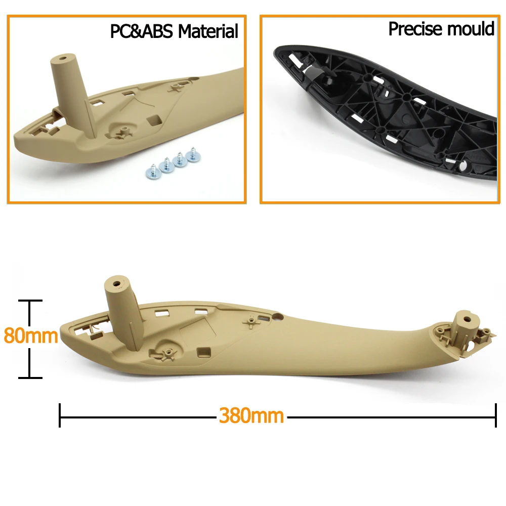 Juego de molduras de cubierta de manija de puerta Interior delantera trasera izquierda derecha para BMW Serie 3 4 M3 M4 F30 F31 F34 F36 F32 F33 F80