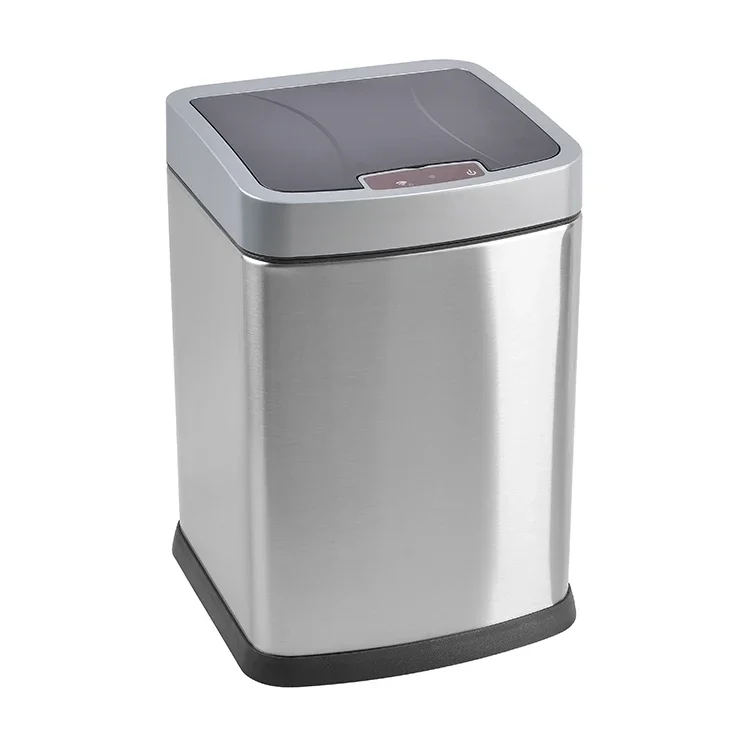 Factory promotional eco-friendly touchless automatic sensor garbage bins stainless steel trash can