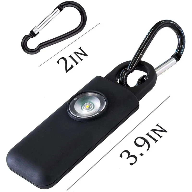 Allarme portachiavi di sicurezza personale, Allarmi personali, Sirena di autodifesa Allarme di sicurezza per donna, Portachiavi con luce LED SOS da 130 dB