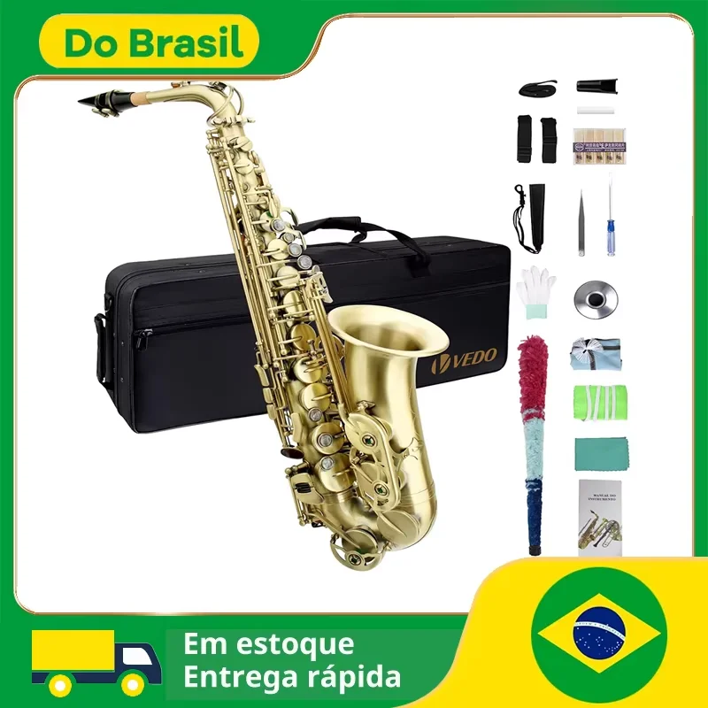 Saxofone alto nível E, saxofone para iniciantes, saxofone para estudantes, saxofone alto, saxofone para iniciantes, saxofone para estudantes iniciantes