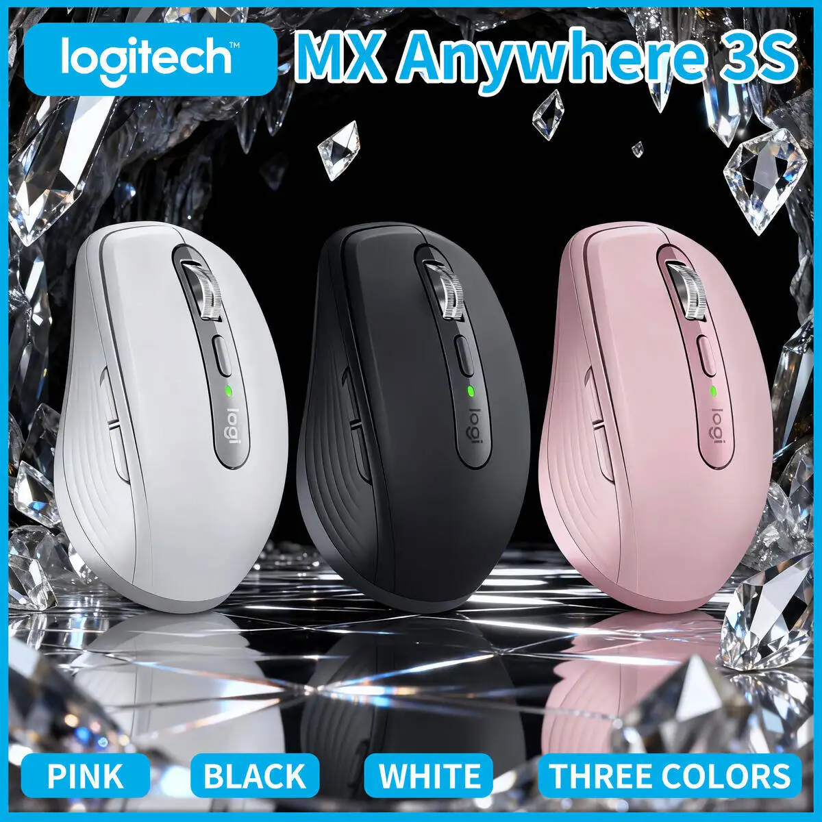 

Эргономичный MX Anywhere 3S — 8K DPI, синхронизация 3 устройств, бесшумный щелчок, идеально подходит для цветочных студийных офисов и лекционных залов