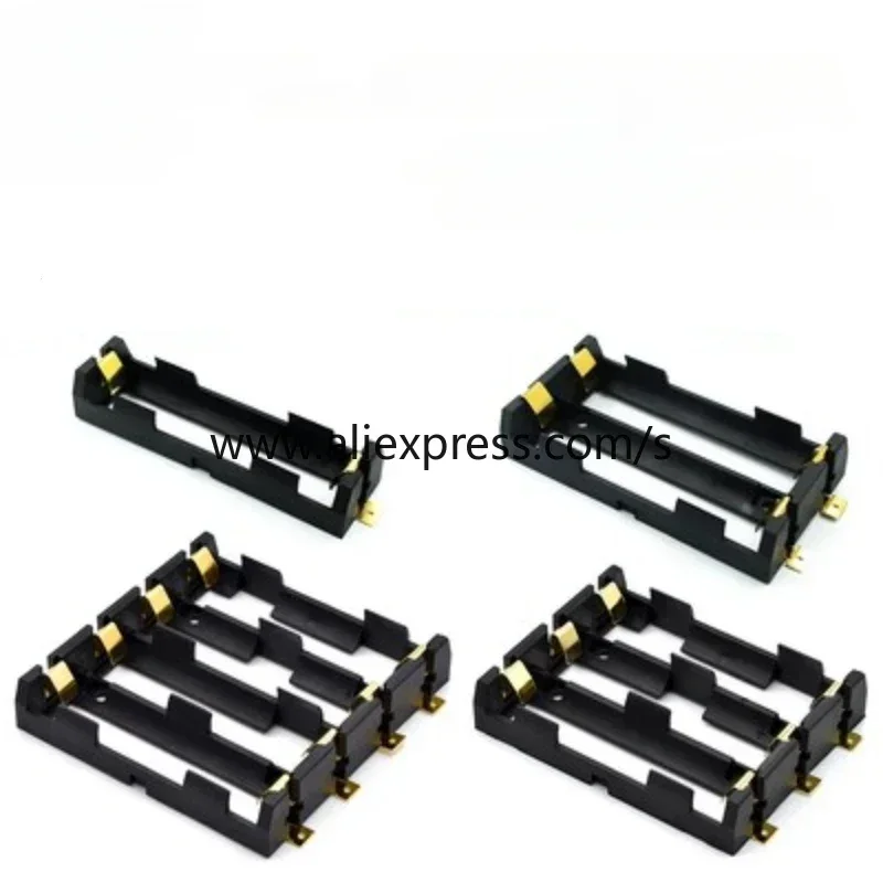 2PCS 1x 2x3X4 18650 Series Batteries Holder Box Storage Case Container With Bronze Pins Drop Ship