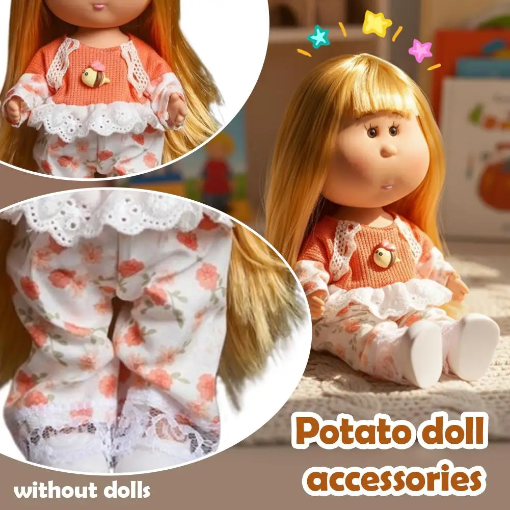 2026 New Doll Dress For 24cm Spanish Potato Doll Mia Doll DIY Change Doll Dress Clothes Replacement For Little Girls Playtime