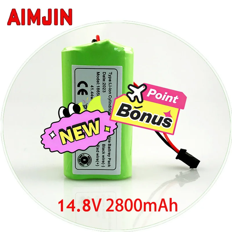 🚧18650 14.8V 2600mAh Li-Ion Cylindrical Rechargeable Battery Pack 4S1P For Deebot N79S DN622 Robovac 11S Max Conga🧸