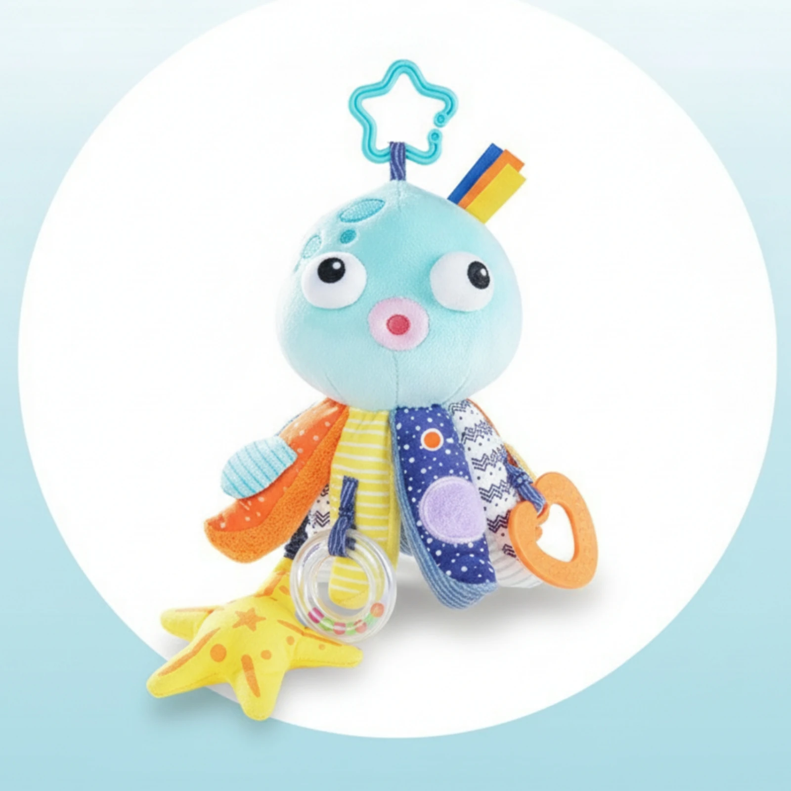 لعبة أخطبوط ناعمة محشوة مع عضا - مراجعة Baby Teethers وسعره