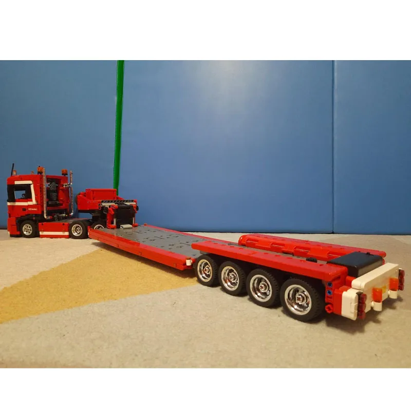 

MOC-74027 Классическая новая модель строительного блока с грузовым транспортным прицепом, 7332 детали, детская игрушка на день рождения и Рождество для мальчиков в подарок