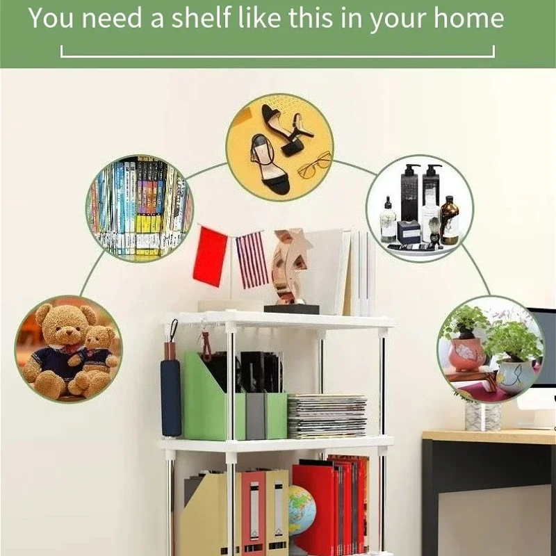 2/3/4 طبقات المطبخ الفجوة تخزين الرف قائما بذاته متعدد الطبقات المتداول فائدة عربة متنقلة الحمام سليم الشريحة المنظم الرف #5