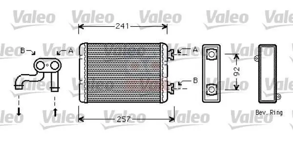 Store code: 812360 for heater radiator 3 E46 air conditioning BINEK (imported)