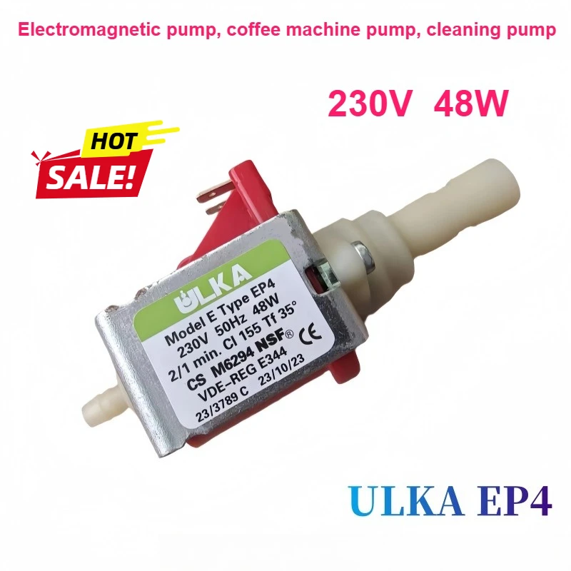 

ULKA EP4 Электромагнитный насос переменного тока 230 В 48 Вт Насос для кофеварки, Чистящий насос, Инструментальный насос под давлением