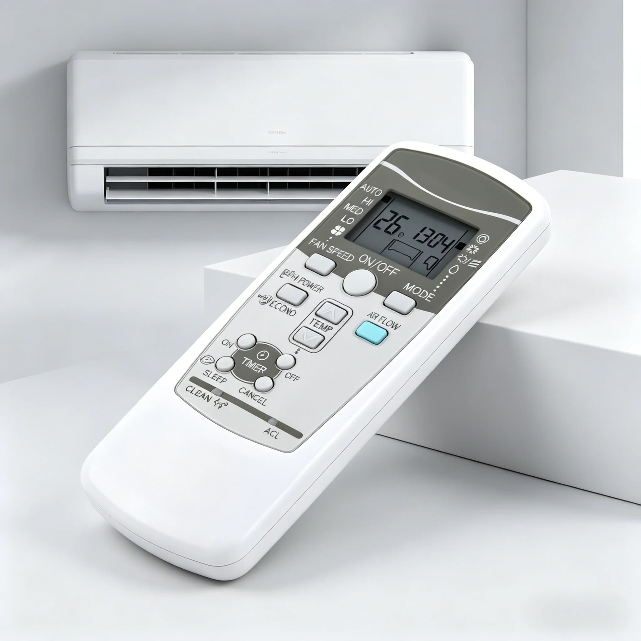 

Applicable to Industries Central AC Remote Control Replacement Compatible with RYD502A016 RKX502A007S RKX502A001F RKX502A001C