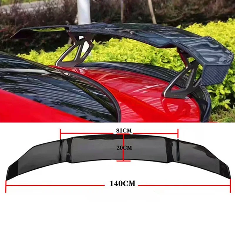 Hot selling Universal Automobile Modified Carbon Fiber Tail Rear Wind Wing Exterior Decoration GT Spoiler