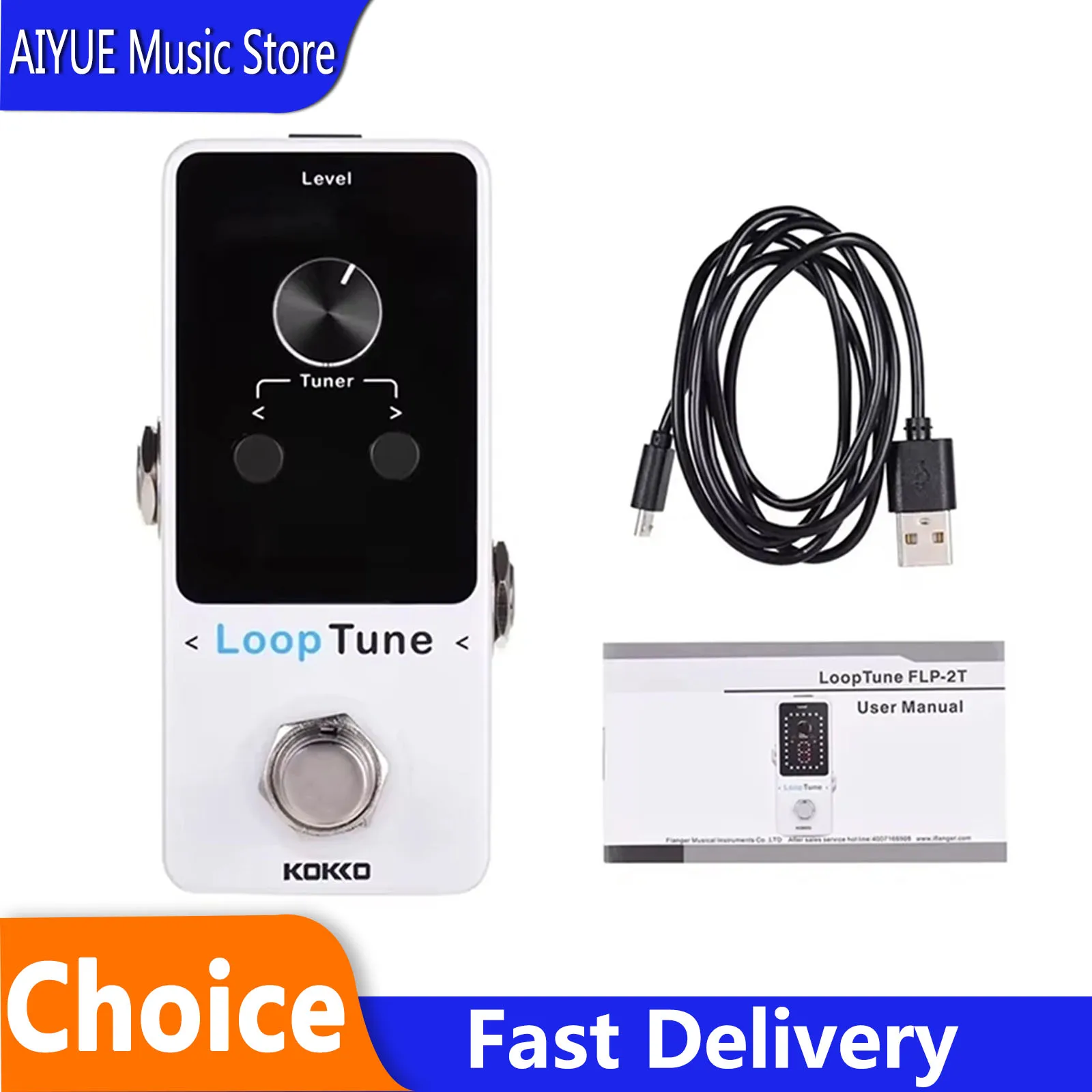 pedal-de-efectos-para-guitarra-electrica-kokko-flp-2t-pedal-de-efectos-con-funcion-de-loop-y-afinador-integrado-accesorios-para-guitarra