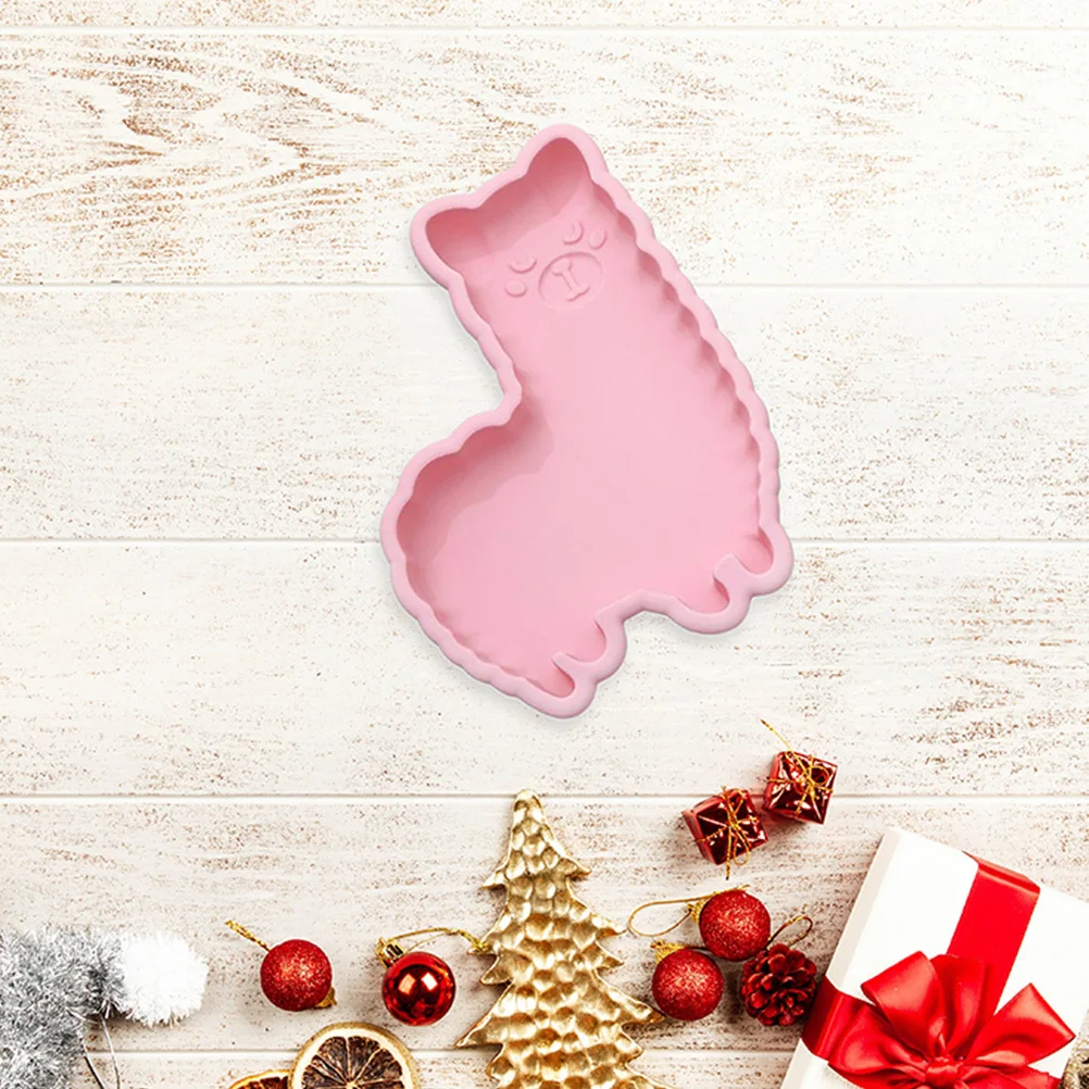 

2Pcs Silicone Alpaca Shape Cake Molds Pink Cartoon Baking Tool Kitchen Mold for Muffins Bread Cupcakes Mold Baking Tool