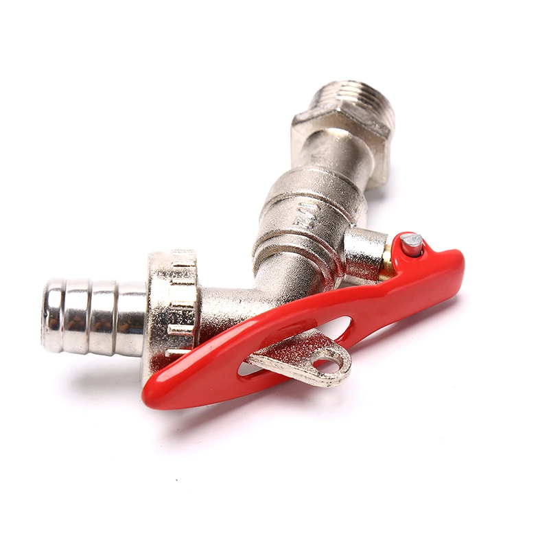 Garden Hose Faucet With Lock Water Tank Connector Replacement Tools 1/2 Inch Brass Wire Water Tap Lockable Faucet