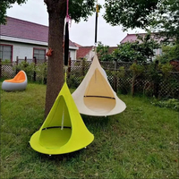 Round Swing Hanging Chair Hammock Stand Rope Hamaca Seat Single Courtyard Outdoor Hammock Canvas Cacoon Tent swing hanging chair
