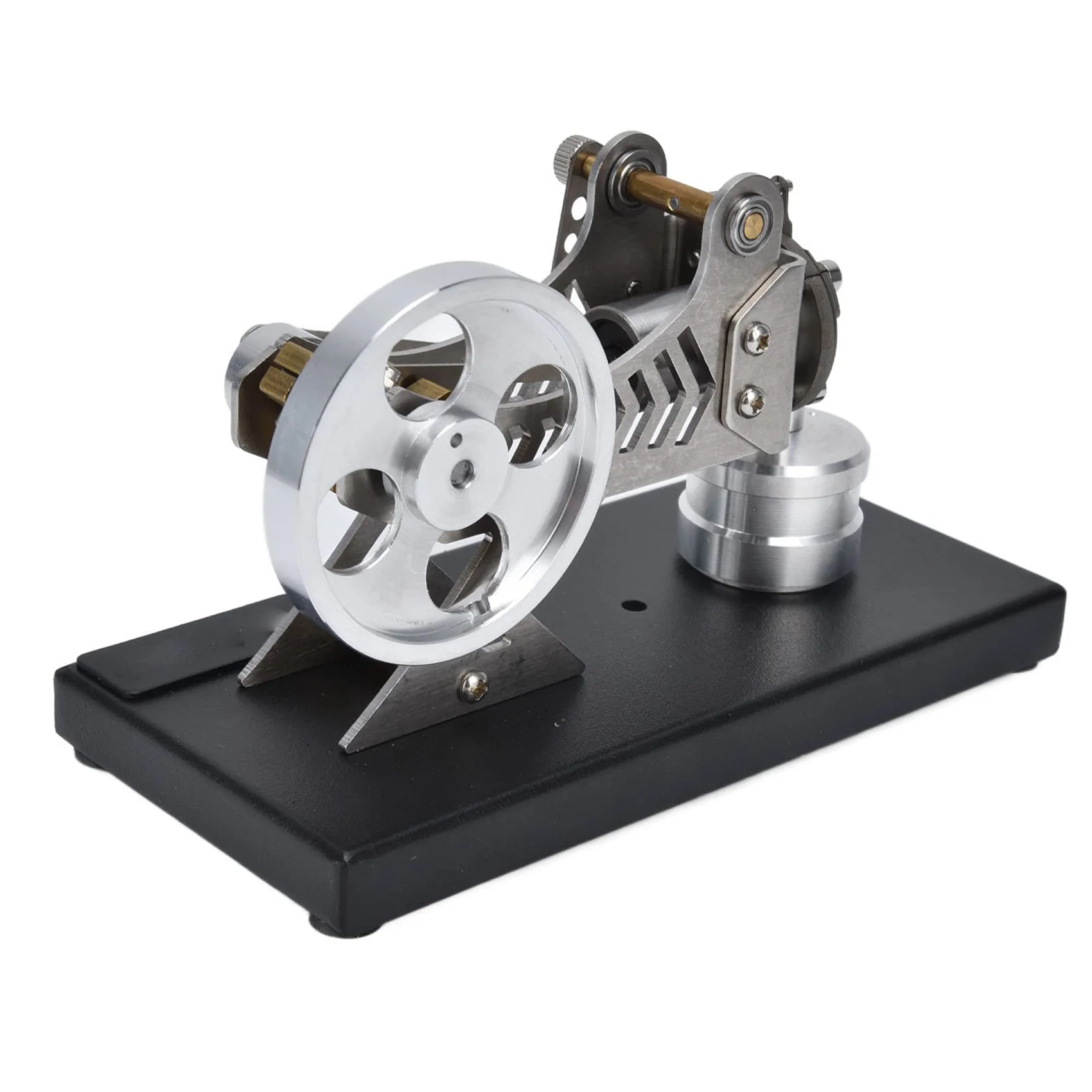 ABWR-All-Metal Vacuum Stirling Engine DIY Hot Gas Turbine Stem Steam Engine Model Set Physical Experiment Gift