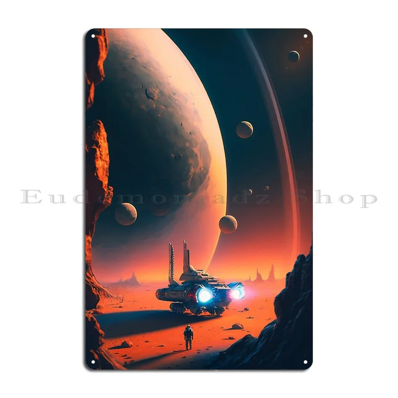 Solaris Rhapsody Space Art Metal Plaque Vintage Wall Mural Character Kitchen Create Tin Sign Poster